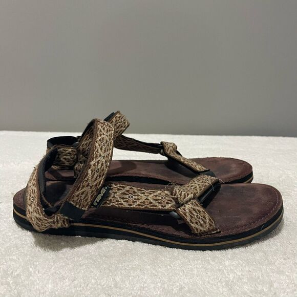 Teva Midform Universal Women Strappy Sandals 9 Gemina Maple Sugar Open Toe Vegan - Picture 5 of 11